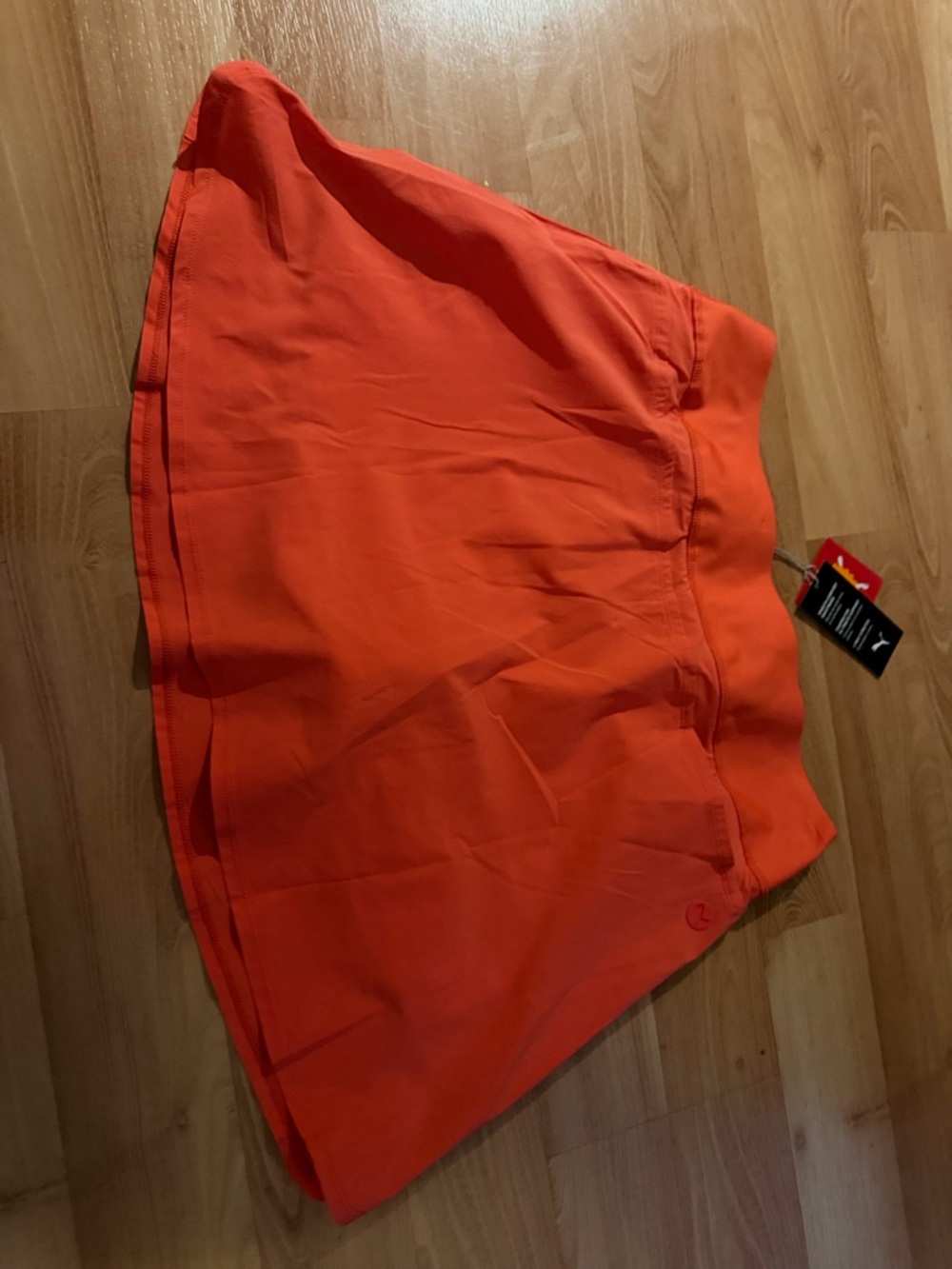 Puma NWT women’s “PWRShape” solid color skirt skort coral orange size large - Picture 6 of 7